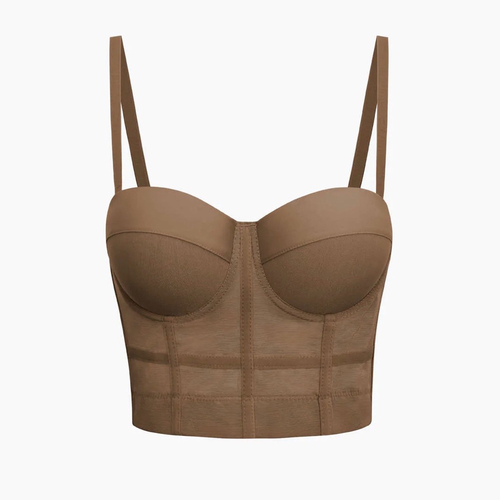 Mesh Underwire Bustier Top